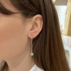 Boucles d'oreilles Claudine Pierre de soleil