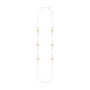 Sautoir Délicate corail