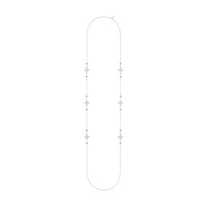 Sautoir Délicate fuchsia