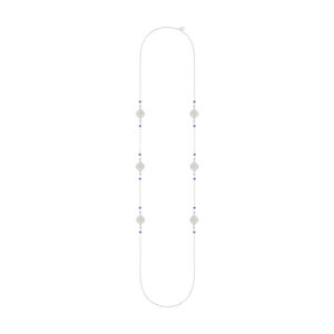 Sautoir Délicate bleu dur