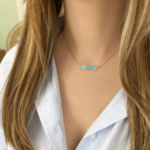 Collier Mini Nefertiti Hypersthène