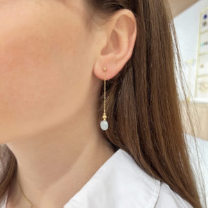 Boucles d'oreilles Mini Nefertiti Aventurine