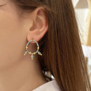 Boucles d'oreilles Gabriella Labradorite