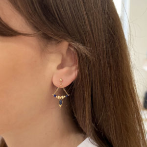 Boucles d'oreilles Gaby Labradorite