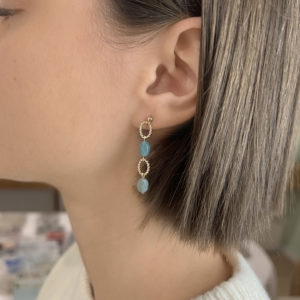 Boucles d'oreilles Paulette Aventurine
